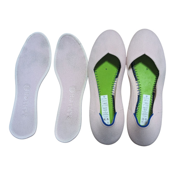 Rothy's Blush Knit Womens Size 9.5 The Point Chic Ballet‎ Flats Classic Shoes - Picture 4 of 6